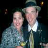 Monica with smooth crooner Bob Dalpe on his birthday at Le Colonial in SF, where he performs weekly as part