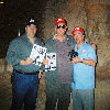 With fellow cult movie collector/promoter Bill Carter as Will presents the Kogar Award to Ray Dennis Steckler (center), Luxor, Vegas, 11/2/05