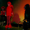 Guerilla burlesque troupe Diamond Daggers and Gorilla X dazzle the crowd before a screening of Night of the Bloody Apes, 5/11/0