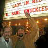 Wills father Robert Viharo (right) with director Don Edmonds (of Ilsa, She Wolf fame) at a revival of their 70s classic Bare Knuckles, in which Pop plays Zachary Kane, Modern Day Bounty Hunter; part of Quentin Tarantinos Grindhouse Festival at the New Beverly Cinema, LA, 4/2/07 (Wills 44th bday!)