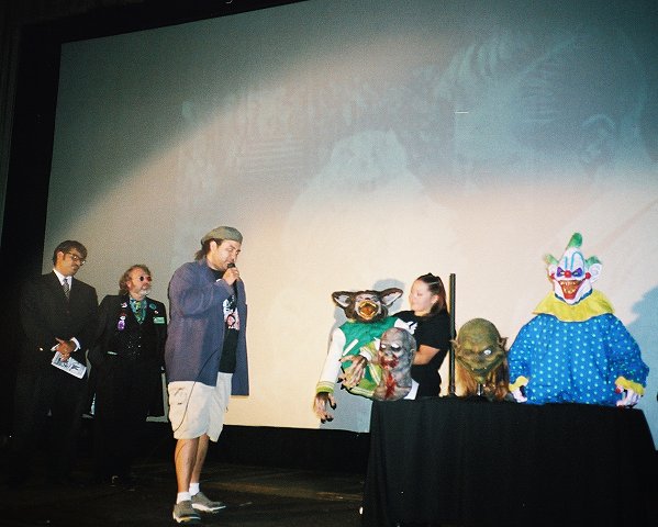 Monster maker Chuck Jarman at Horror Host Palooza 1, Parkway, 10/9/03 www.bumpinthenightproductions.com