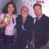 With legendary director Ted V. Mikels on the set of "Mark of the Astro Zombies," Vegas, 10/24/01