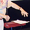 Robert Silverman wows the Copia crowd with this thrilling theremin, 5/31/02